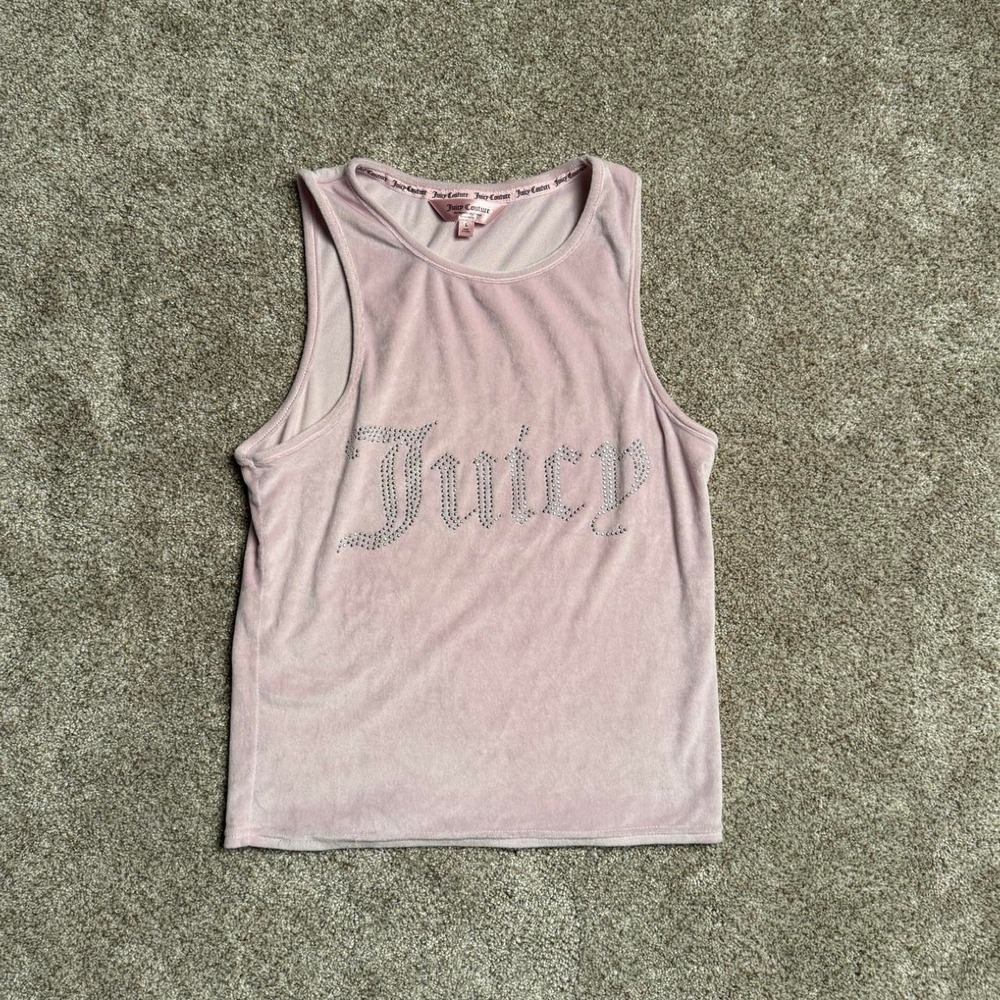 PINK JUICY COUTURE VELOUR TANK TOP